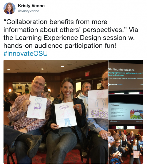 Kristy Venne tweet about Innovate 2018