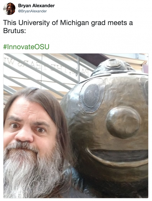 Bryan Alexander tweet about Innovate 2018