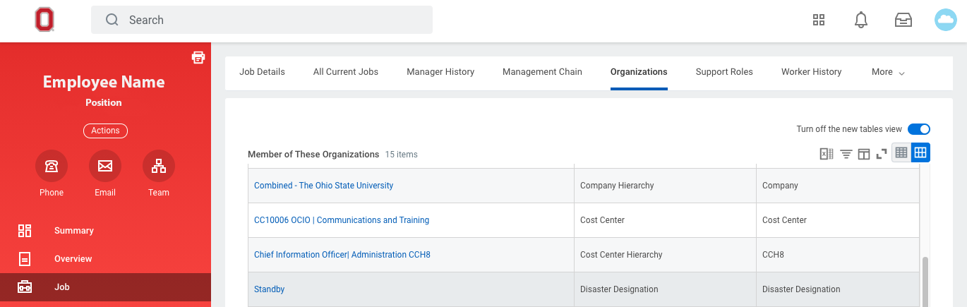 Disaster Designation Status screen shot