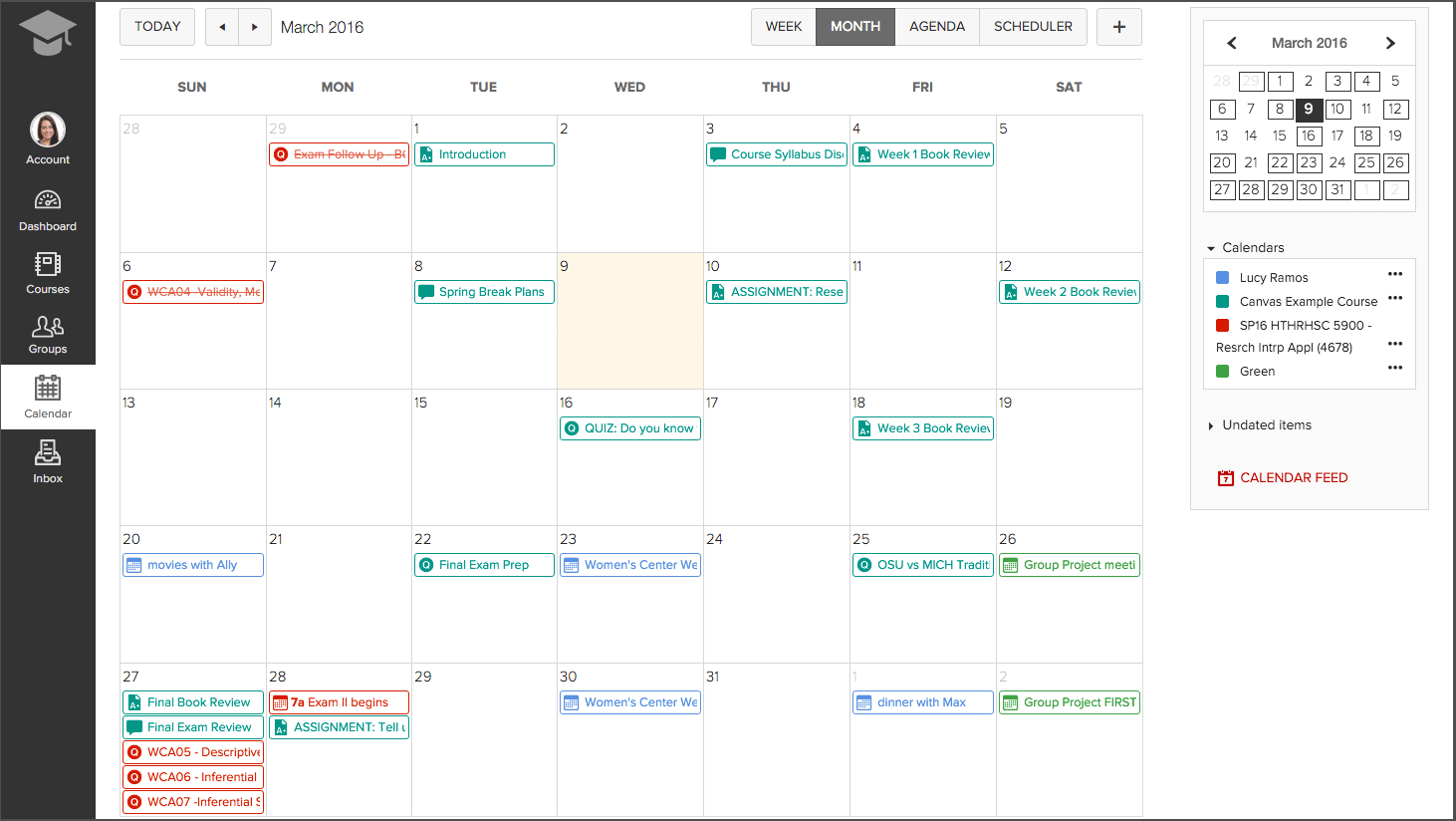 Calendar Tool Office of Distance Education and eLearning