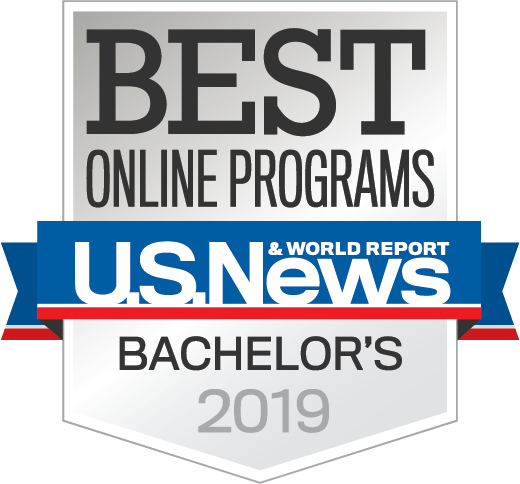 U.S. News Best Online Programs badge