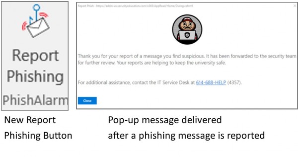 report phishing button