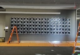 Decorative Image: Video Wall during installation