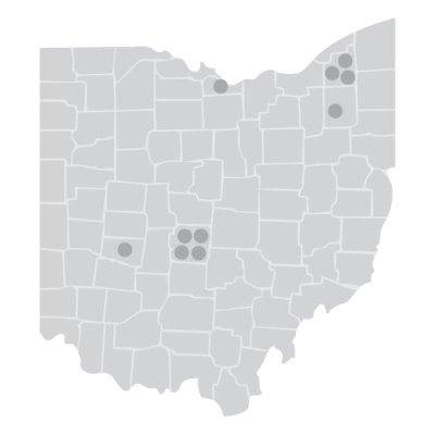 Map of CRO Schools in Ohio